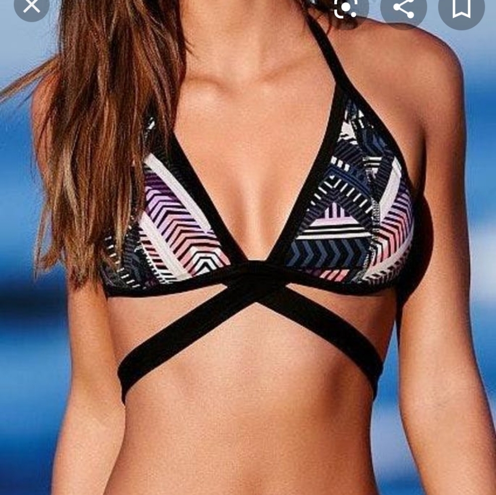 NEW Victorias PINK Bikini Top XS Aztec